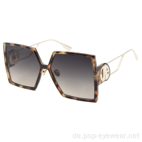 Mode Damen Sonnenbrille Großer Rahmen